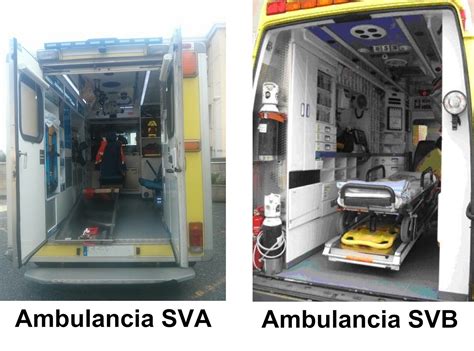 Dotación sanitaria en función del tipo de transporte o vehículo.